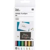 Rico Design GmbH & Co.KG Kalligraphie & Handlettering-METALLIC BRUSHPENS SET 6 STK