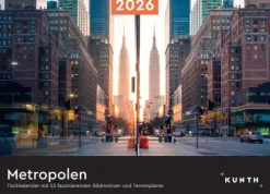 Kunth Kalender Wochenkalender-Metropolen - KUNTH Tischkalender 2026