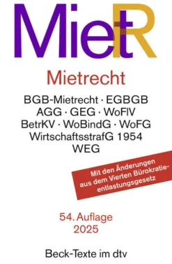 dtv Verlagsgesellschaft Jura*Mietrecht. MietR