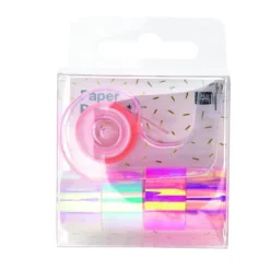 Mini Mirror Tape Set, Weiss/Pink*RICO-Design tap Sale