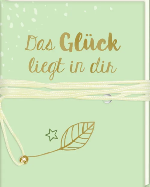 Coppenrath Kommunion & Konfirmation|Glück & Wünsche-Miniaturbücher mit Wickelverschluss - Kleine Impulse für dein Leben