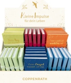 Coppenrath Kommunion & Konfirmation|Glück & Wünsche-Miniaturbücher mit Wickelverschluss - Kleine Impulse für dein Leben