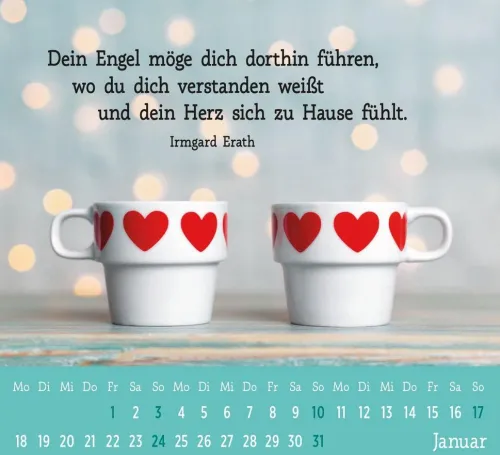 Groh Verlag Kommunion & Konfirmation-Mini-Kalender 2027: Der kleine Schutzengelkalender