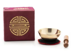 Klangschalen-Center Achtsamkeit & Gesundheit-Mini-Klangschale - Set in Box mini violett/brokat longevity 5146