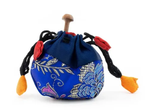 Klangschalen-Center Achtsamkeit & Gesundheit*Mini-Klangschale mit gutem Klang in blauem Beutel