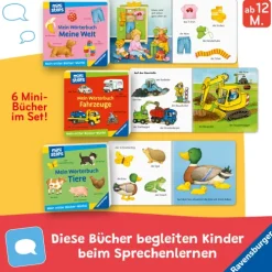 Kinder Ravensburger Verlag 0-3 Jahre-ministeps: Mein erster Bücher-Würfel: Meine ersten Wörter (Bücher-Set)