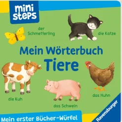 Kinder Ravensburger Verlag 0-3 Jahre-ministeps: Mein erster Bücher-Würfel: Meine ersten Wörter (Bücher-Set)