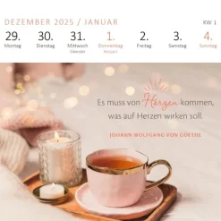 ars edition Wochenkalender-Mini-Wochenkalender Gelassenheit 2026