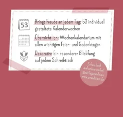 Ars Edition GmbH Geburtstagskalender-Mini-Wochenkalender Katzenweisheiten 2027