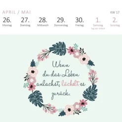 Ars Edition GmbH Geburtstagskalender*Mini-Wochenkalender Sei frech, wild und wunderbar! 2027
