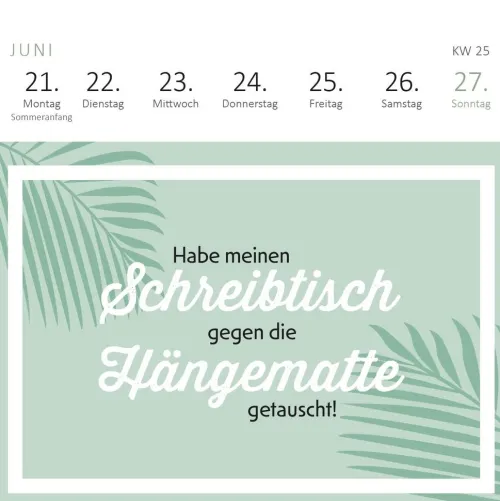 Ars Edition GmbH Geburtstagskalender-Mini-Wochenkalender Tschüss Arbeit, hallo Ruhestand! 2027