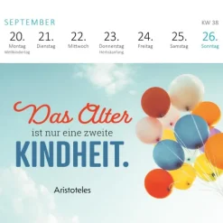 Ars Edition GmbH Geburtstagskalender-Mini-Wochenkalender Tschüss Arbeit, hallo Ruhestand! 2027