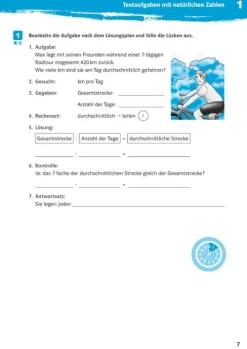 Klett Lerntraining Mittlere Reife·Mathematik-10-Minuten-Training Mathematik Textaufgaben 5. Klasse