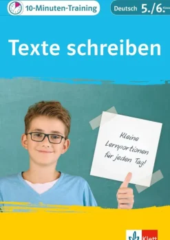 Klett Lerntraining Mittlere Reife·Deutsch-10-Minuten-Training Texte schreiben. Deutsch 5./6. Klasse