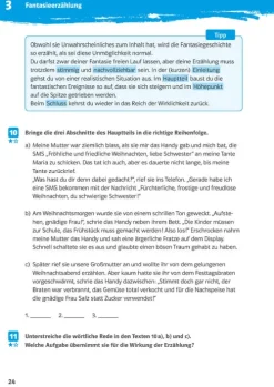 Klett Lerntraining Mittlere Reife·Deutsch-10-Minuten-Training Texte schreiben. Deutsch 5./6. Klasse