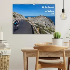 Calvendo Wandkalender*Mit dem Rennrad auf Mallorca (Wandkalender 2026 DIN A3 quer), Monatskalender