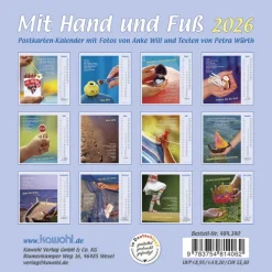 Kawohl Postkartenkalender*Mit Hand und Fuß 2026