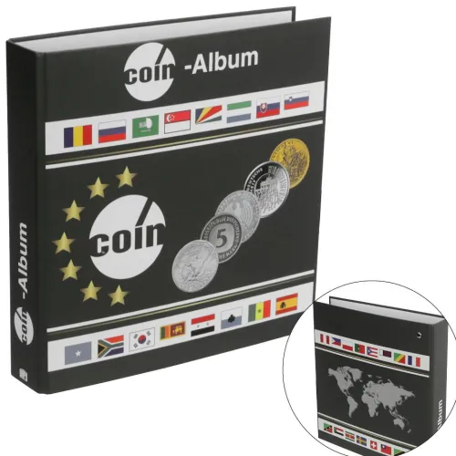 SAFE Schwäbische Albumfab Hobby & Lifestyle-Münzenalbum für Münzen aus aller Welt für verschiedene Münzengrössen. Leerordner ohne Inhalt