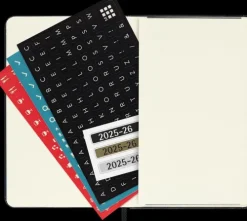 Moleskine Germany GmbH Wochenkalender*Moleskine 18 Monate Wochenkalender 2025/2026, P/A6, 1 Wo = 2 Seiten, Horizontal, Fester Einband, Schwarz