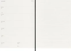 Moleskine Germany GmbH Wochenkalender*Moleskine 18 Monate Wochenkalender 2025/2026, XL, 1 Wo = 1 Seite, Rechts Linierte Seite, Weicher Einband, Schwarz