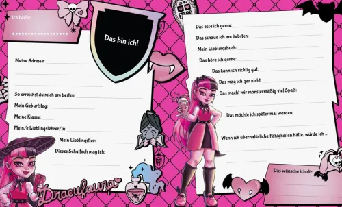 Nelson Verlag Freundebücher*Monster High: Mein Freundebuch