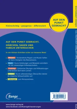 Märchen, Sagen und Fabeln untersuchen - Klasse 5/6 - Deutsch*Bange C. GmbH New