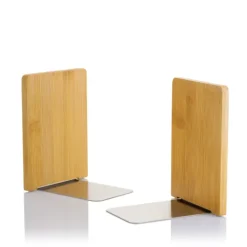Bookchair Vertrieb Lesen & Geschichten-MyLibrary Buchstützen 2er Set | Holz & Edelstahl | Bookends