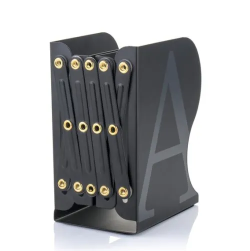 Bookchair Vertrieb Lesen & Geschichten*MyLibrary Flexibles A-Z Metall-Buchregal (schwarz)