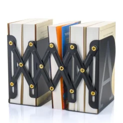 Bookchair Vertrieb Lesen & Geschichten*MyLibrary Flexibles A-Z Metall-Buchregal (schwarz)