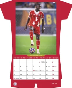 teNeues Calendars & Stationery GmbH & Co. KG Wandkalender*N Neumann - FC Bayern München 2026 - Trikotkalender 34x42 cm mit 12 Monatsblättern, 2-sprachigem Kalendarium & Spiralbindung, origineller Fußball-Wandkalender in Trikotform für Fans