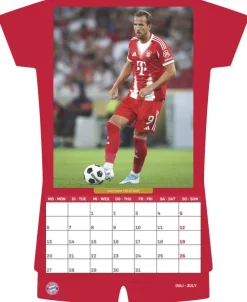 teNeues Calendars & Stationery GmbH & Co. KG Wandkalender*N Neumann - FC Bayern München 2026 - Trikotkalender 34x42 cm mit 12 Monatsblättern, 2-sprachigem Kalendarium & Spiralbindung, origineller Fußball-Wandkalender in Trikotform für Fans