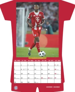 teNeues Calendars & Stationery GmbH & Co. KG Wandkalender*N Neumann - FC Bayern München 2026 - Trikotkalender 34x42 cm mit 12 Monatsblättern, 2-sprachigem Kalendarium & Spiralbindung, origineller Fußball-Wandkalender in Trikotform für Fans