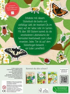 Ars Edition GmbH Stickerhefte-Naturforscher-Kids - Stickerheft Insekten