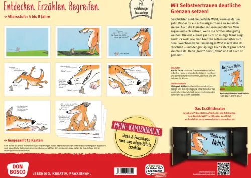 Don Bosco Medien GmbH Lesen & Geschichten-Nein heißt Nein, sagt die Maus. Kamishibai Bildkartenset