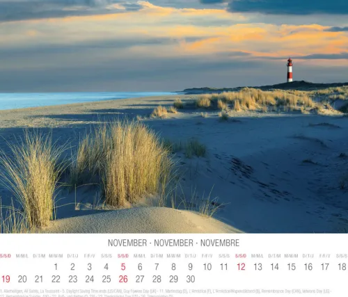 Tushita PaperArt Postkartenkalender*Nordsee 2023