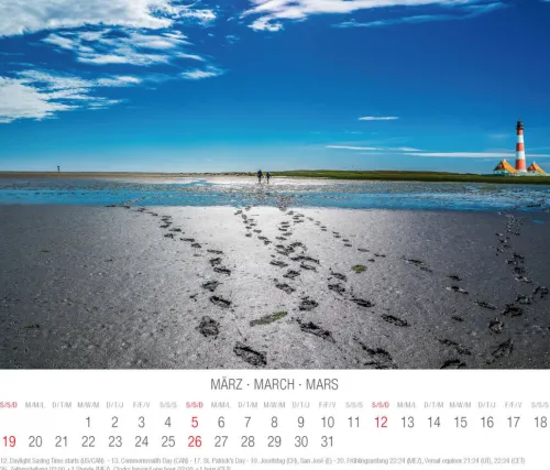 Tushita PaperArt Postkartenkalender*Nordsee 2023