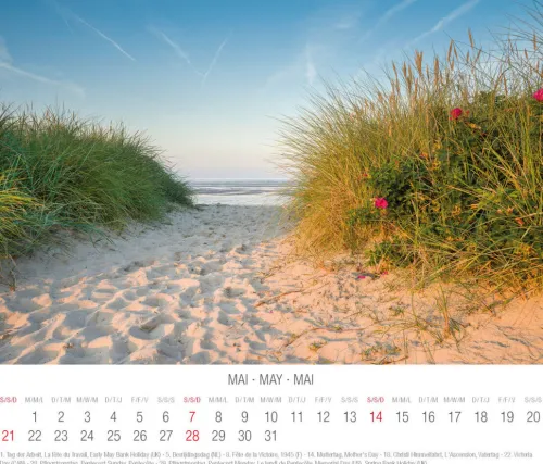 Tushita PaperArt Postkartenkalender*Nordsee 2023