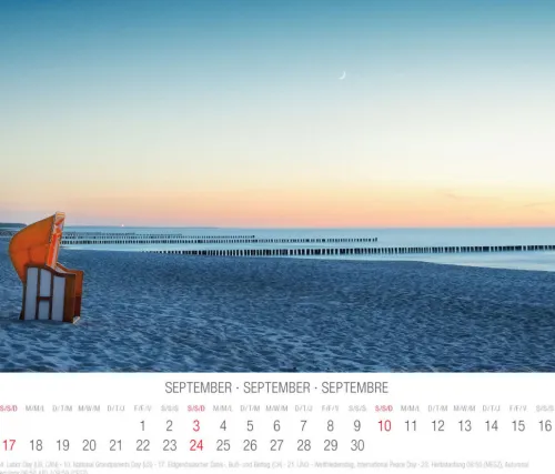 Tushita PaperArt Postkartenkalender*Nordsee 2023