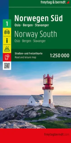 Freytag + Berndt Karten & Atlanten*Norwegen Süd, Straßen- und Freizeitkarte 1:250.000, freytag & berndt
