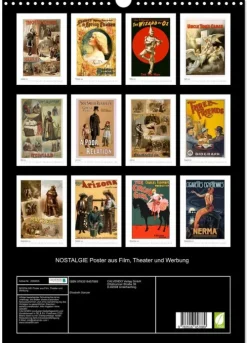NOSTALGIE Poster aus Film, Theater und Werbung (Wandkalender 2026 DIN A3 hoch), Monatskalender*Calvendo