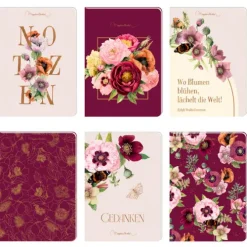 Coppenrath Notizbücher & -Blöcke-Notizhefte DIN A6 - Blütenzauber