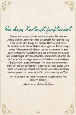 Edition Michael Fischer Füller & Tinte-Orakel-Karten-Box: Naturmomente für deine Seele: Nutze die Kraft der grünen Magie