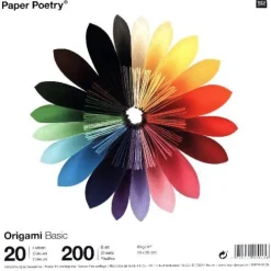Rico Design GmbH & Co.KG Bastelpapier & Origami-ORIGAMI BASIC, 20 x 20 cm
