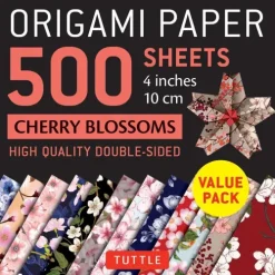 Origami Paper 500 Sheets Cherry Blossoms 4 (10 CM)*Tuttle Publishing
