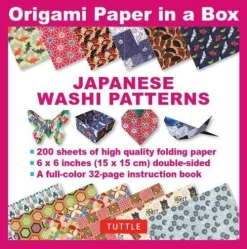 Origami Paper in a Box - Japanese Washi Patterns*Tuttle Publishing Discount