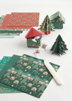 Rico Design GmbH & Co.KG Bastelpapier & Origami-Origami Weihnachtsmarkt FSC MIX