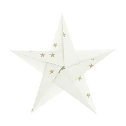 Rico Design GmbH & Co.KG Bastelpapier & Origami*Origami 15x15 cm Sterne weiß/gold FSC MIX 32 Blatt, 130 g/m²