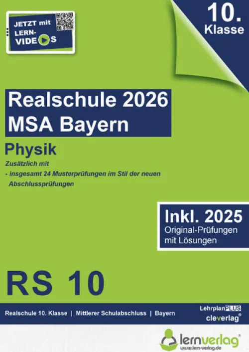 lernverlag Mittlere Reife·Physik-Original-Prüfungen Realschulabschluss Bayern 2026 Physik