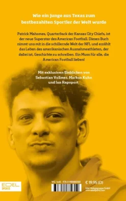 Edel Sports Sport & Abenteuer*Patrick Mahomes - Die unglaubliche Geschichte des NFL-Superstars