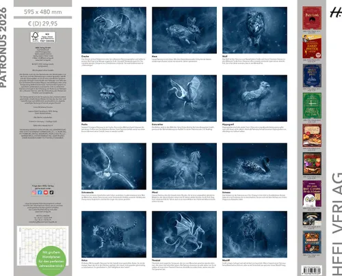 Patronus Kalender für Potterheads 2026 XXL-Wandkalender*Heel Verlag GmbH Hot